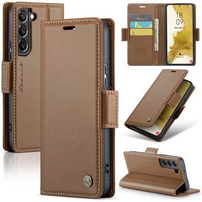 Samsung Galaxy S22+ 5g Leather Wallet Case - RFID Blocking, Stand Function, Card Slots-buycases.co.uk
