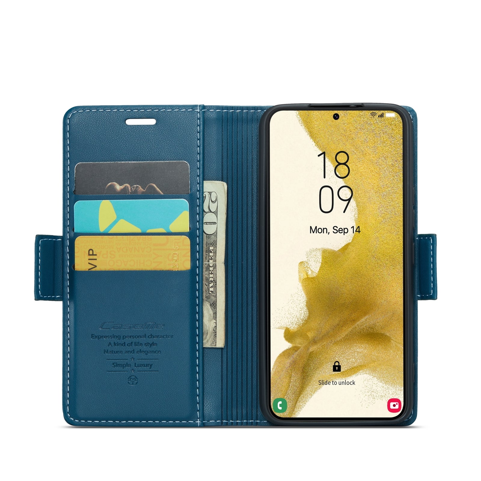 Samsung Galaxy S22+ 5g Leather Wallet Case - RFID Blocking, Stand Function, Card Slots-buycases.co.uk