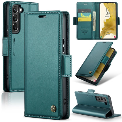 Samsung Galaxy S22+ 5g Leather Wallet Case - RFID Blocking, Stand Function, Card Slots-buycases.co.uk