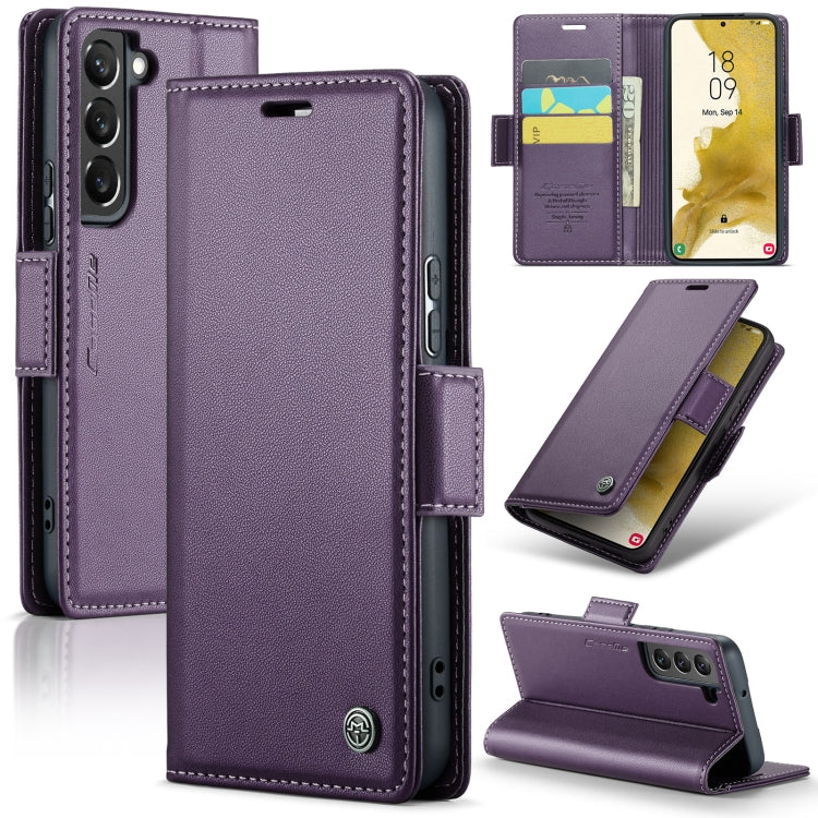 Samsung Galaxy S22+ 5g Leather Wallet Case - RFID Blocking, Stand Function, Card Slots-buycases.co.uk