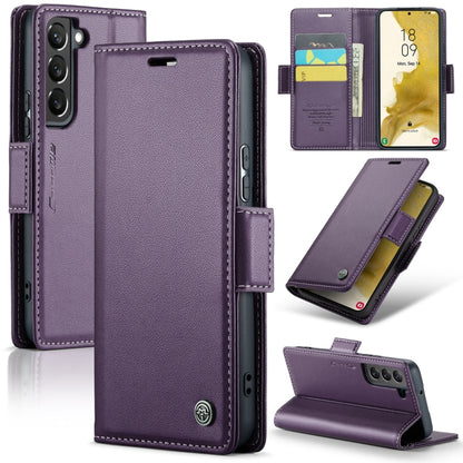 Samsung Galaxy S22+ 5g Leather Wallet Case - RFID Blocking, Stand Function, Card Slots-buycases.co.uk