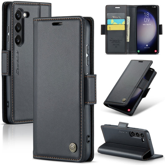 Samsung Galaxy S23 5g Leather Wallet Case - RFID Blocking, Stand Function, Card Slots-buycases.co.uk