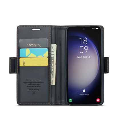Samsung Galaxy S23 5g Leather Wallet Case - RFID Blocking, Stand Function, Card Slots-buycases.co.uk