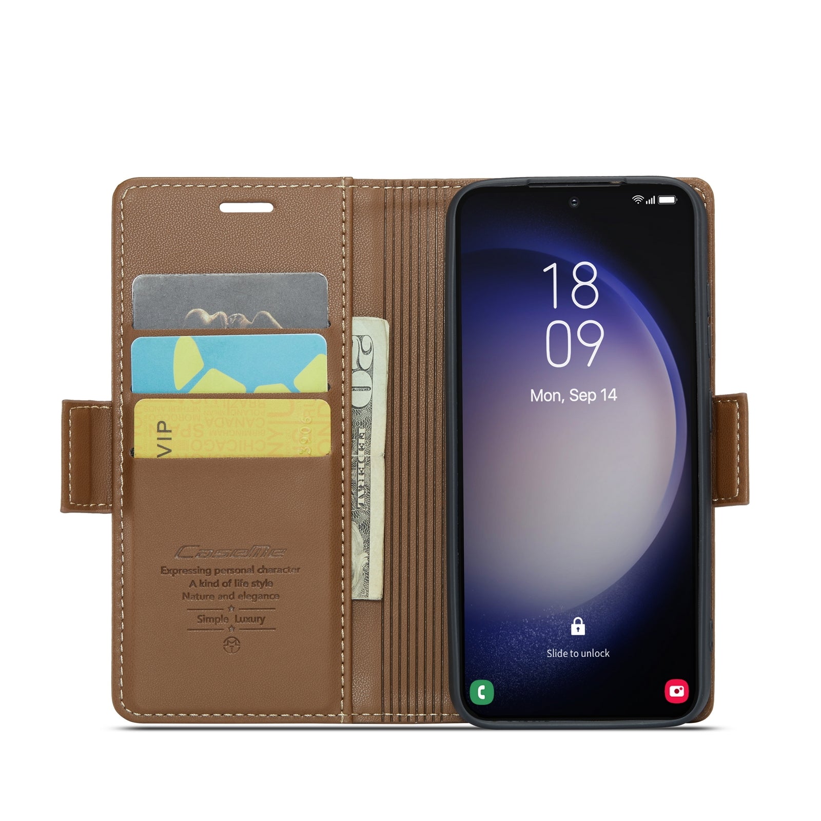 Samsung Galaxy S23 5g Leather Wallet Case - RFID Blocking, Stand Function, Card Slots-buycases.co.uk