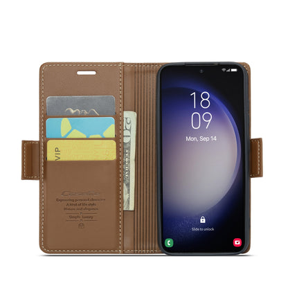 Samsung Galaxy S23 5g Leather Wallet Case - RFID Blocking, Stand Function, Card Slots-buycases.co.uk