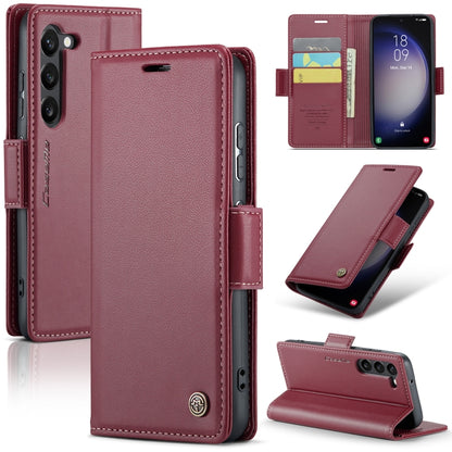 Samsung Galaxy S23 5g Leather Wallet Case - RFID Blocking, Stand Function, Card Slots-buycases.co.uk