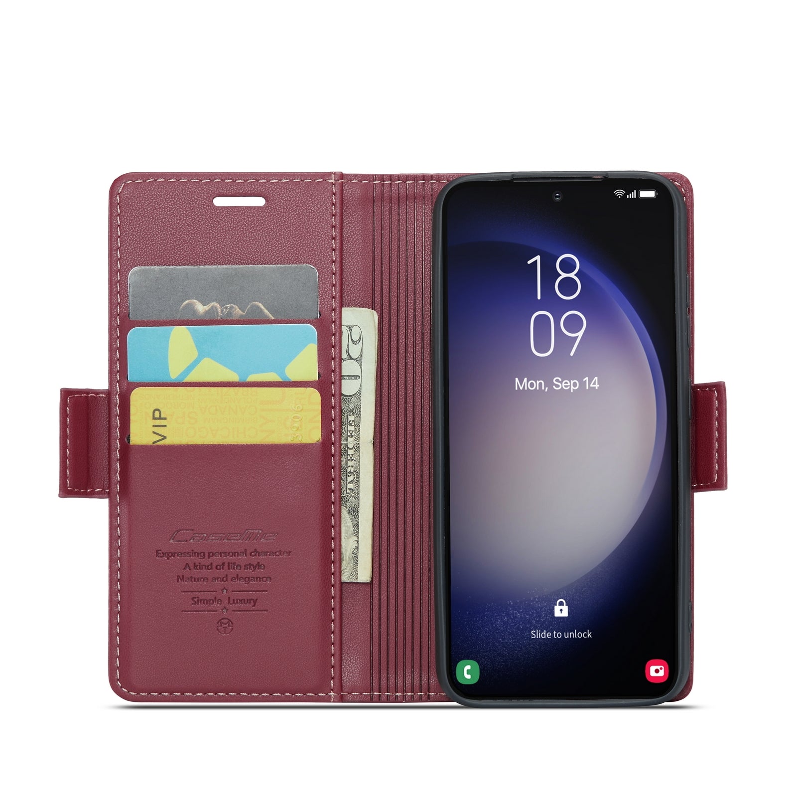 Samsung Galaxy S23 5g Leather Wallet Case - RFID Blocking, Stand Function, Card Slots-buycases.co.uk