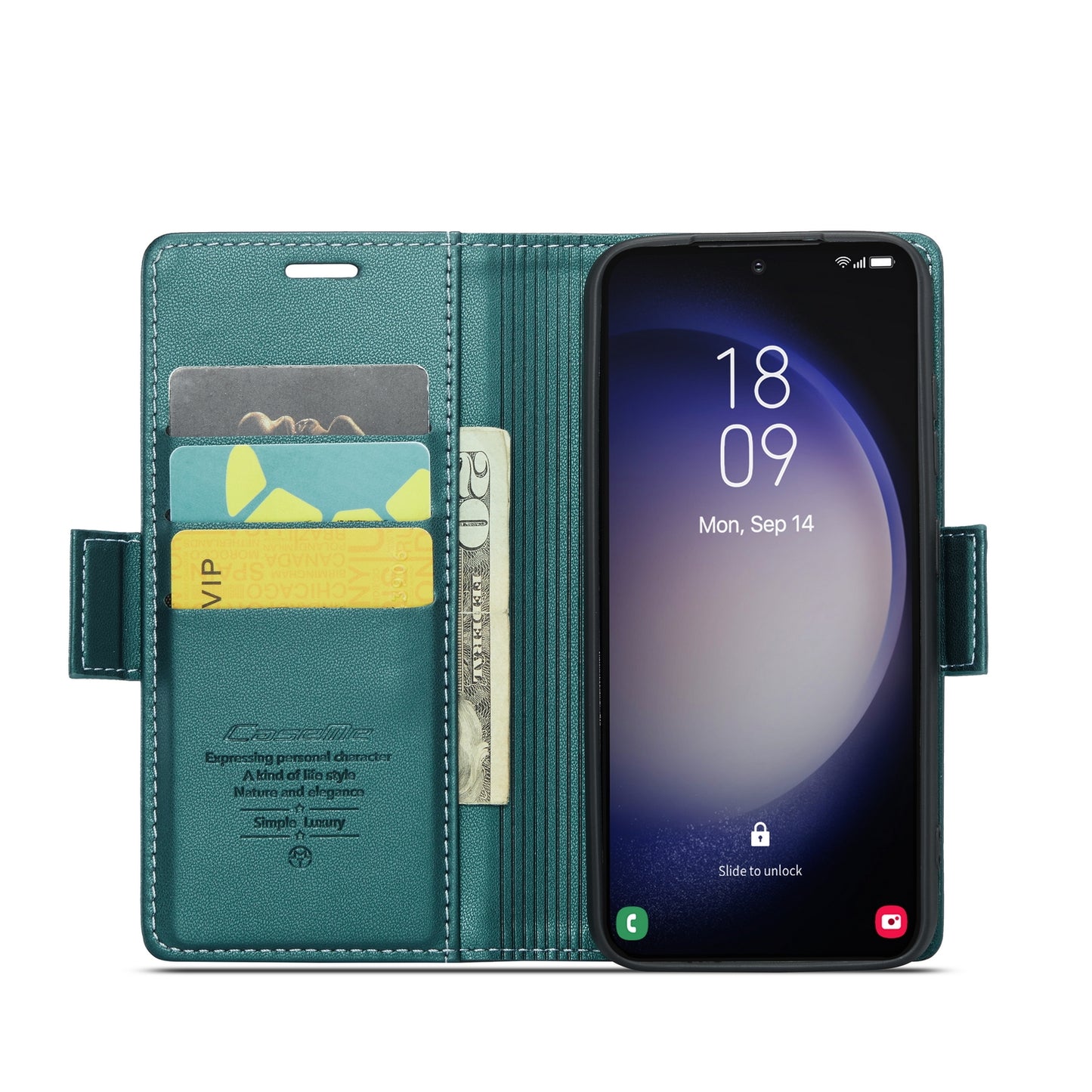 Samsung Galaxy S23 5g Leather Wallet Case - RFID Blocking, Stand Function, Card Slots-buycases.co.uk