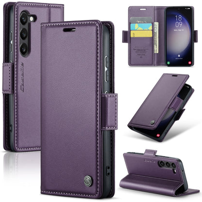 Samsung Galaxy S23 5g Leather Wallet Case - RFID Blocking, Stand Function, Card Slots-buycases.co.uk