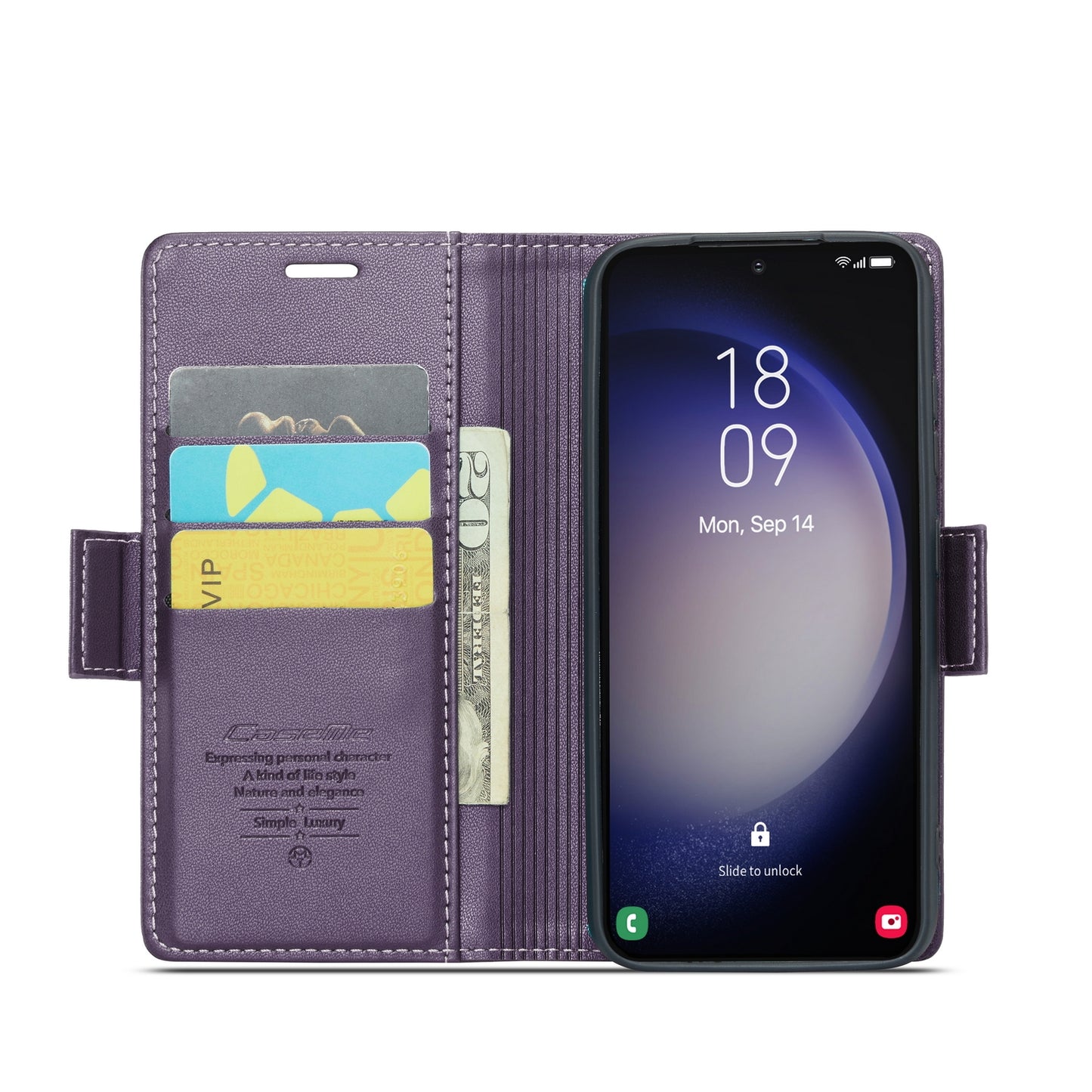 Samsung Galaxy S23 5g Leather Wallet Case - RFID Blocking, Stand Function, Card Slots-buycases.co.uk