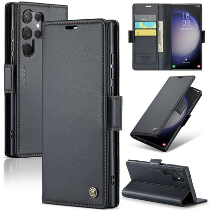 Samsung Galaxy S23 Ultra 5g Leather Wallet Case - RFID Blocking, Stand Function, Card Slots-buycases.co.uk