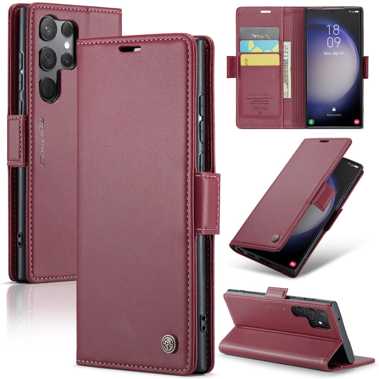 Samsung Galaxy S23 Ultra 5g Leather Wallet Case - RFID Blocking, Stand Function, Card Slots-buycases.co.uk