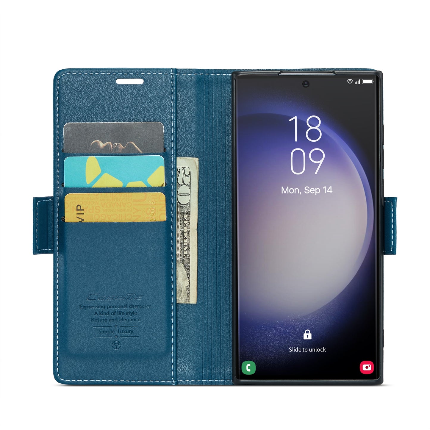 Samsung Galaxy S23 Ultra 5g Leather Wallet Case - RFID Blocking, Stand Function, Card Slots-buycases.co.uk