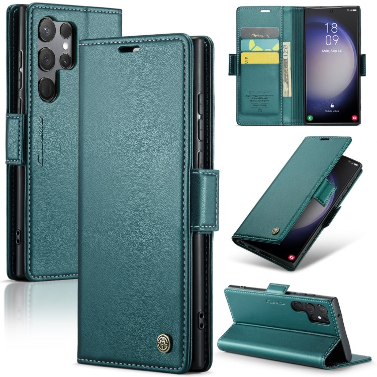 Samsung Galaxy S23 Ultra 5g Leather Wallet Case - RFID Blocking, Stand Function, Card Slots-buycases.co.uk