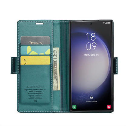 Samsung Galaxy S23 Ultra 5g Leather Wallet Case - RFID Blocking, Stand Function, Card Slots-buycases.co.uk