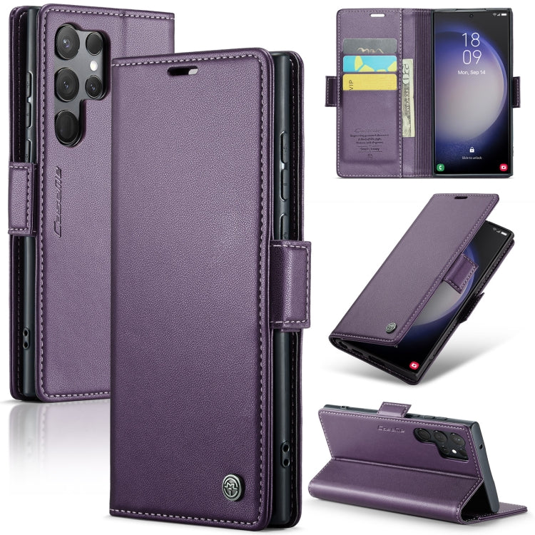 Samsung Galaxy S23 Ultra 5g Leather Wallet Case - RFID Blocking, Stand Function, Card Slots-buycases.co.uk