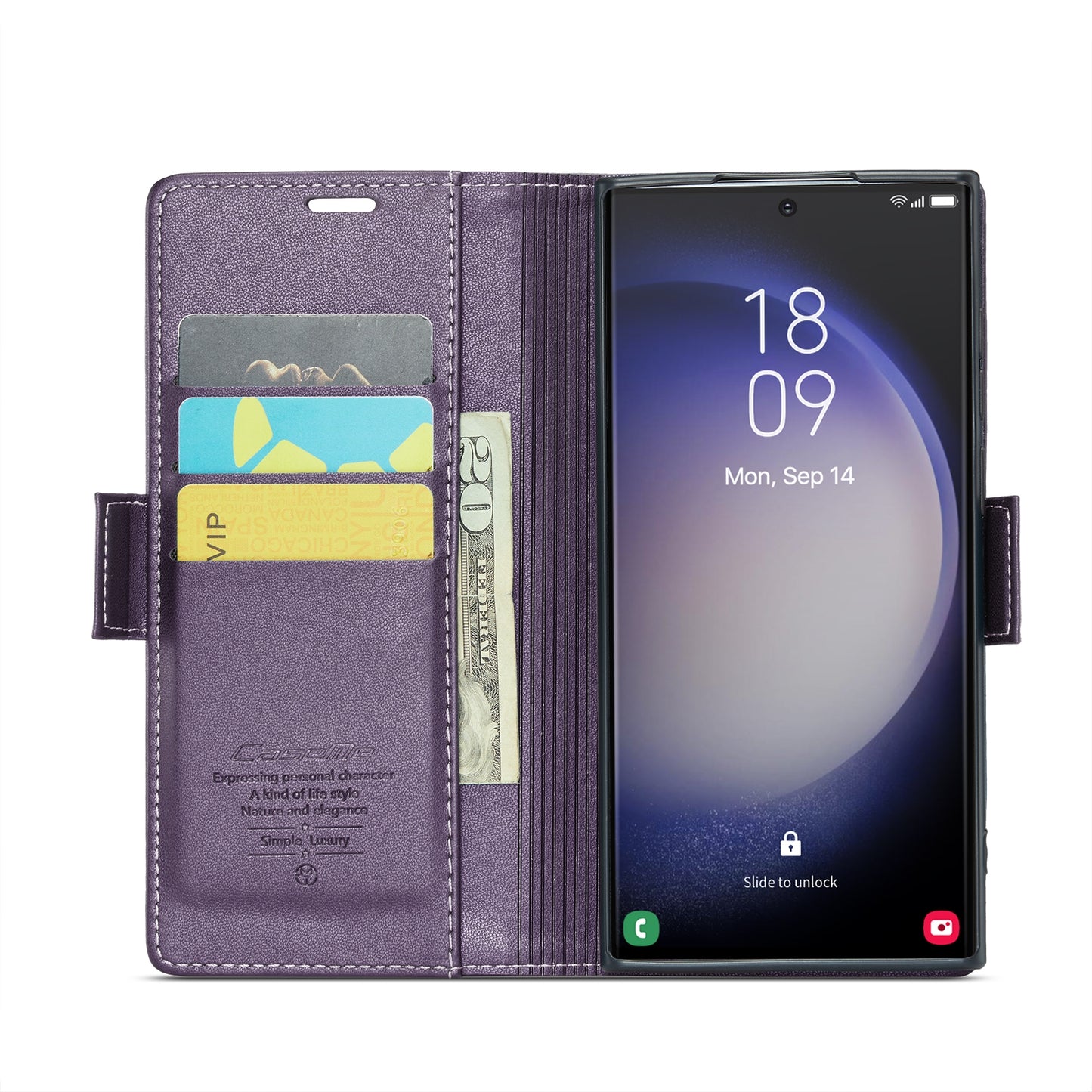 Samsung Galaxy S23 Ultra 5g Leather Wallet Case - RFID Blocking, Stand Function, Card Slots-buycases.co.uk
