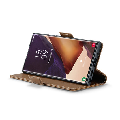 Samsung Galaxy Note20 Ultra Leather Wallet Case - RFID Blocking, Stand Function, Card Slots-buycases.co.uk