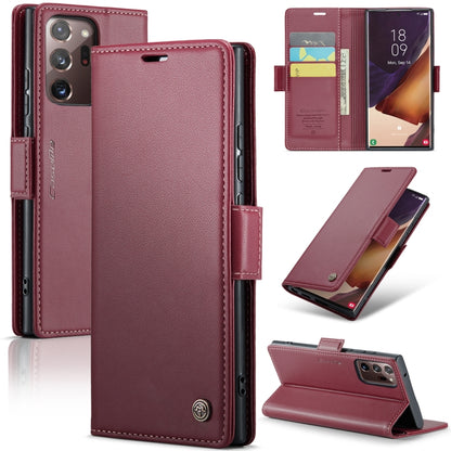 Samsung Galaxy Note20 Ultra Leather Wallet Case - RFID Blocking, Stand Function, Card Slots-buycases.co.uk