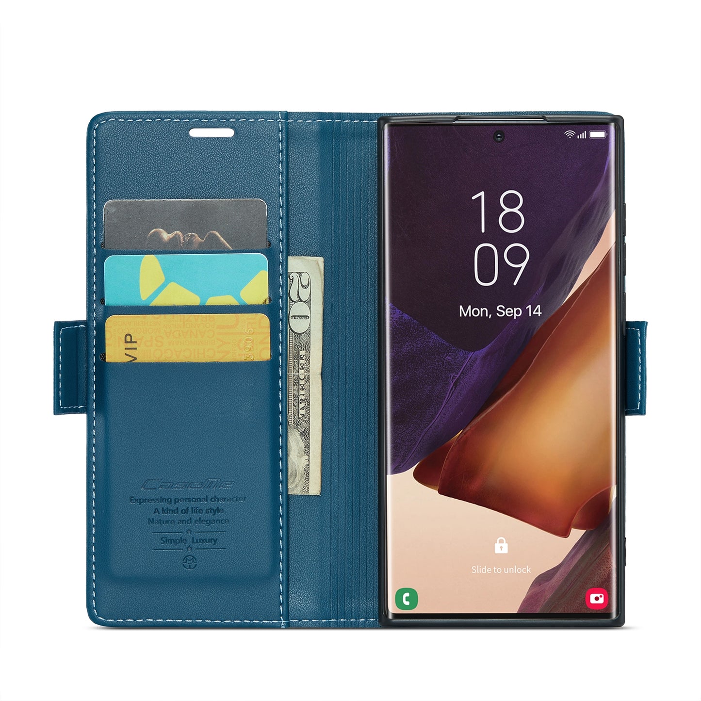 Samsung Galaxy Note20 Ultra Leather Wallet Case - RFID Blocking, Stand Function, Card Slots-buycases.co.uk