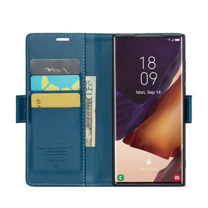 Samsung Galaxy Note20 Ultra Leather Wallet Case - RFID Blocking, Stand Function, Card Slots-buycases.co.uk