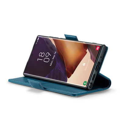 Samsung Galaxy Note20 Ultra Leather Wallet Case - RFID Blocking, Stand Function, Card Slots-buycases.co.uk