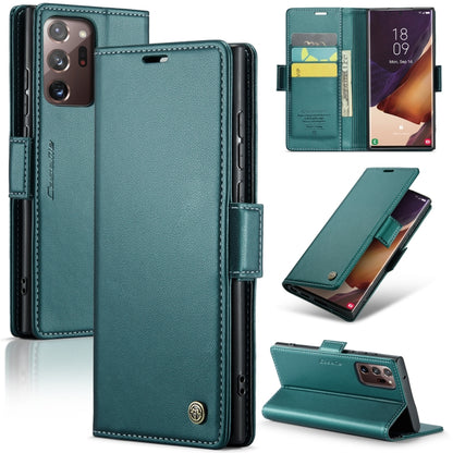 Samsung Galaxy Note20 Ultra Leather Wallet Case - RFID Blocking, Stand Function, Card Slots-buycases.co.uk