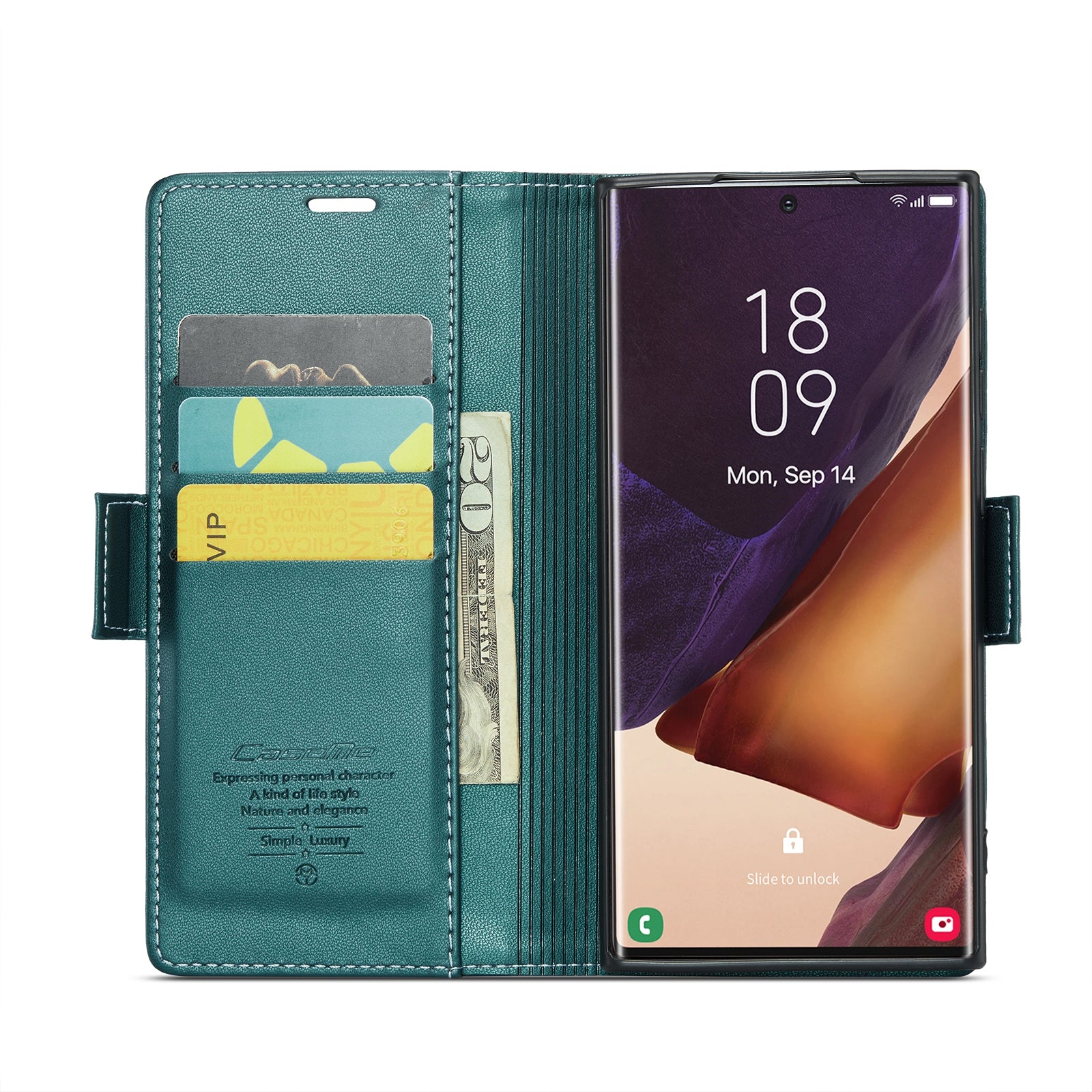 Samsung Galaxy Note20 Ultra Leather Wallet Case - RFID Blocking, Stand Function, Card Slots-buycases.co.uk