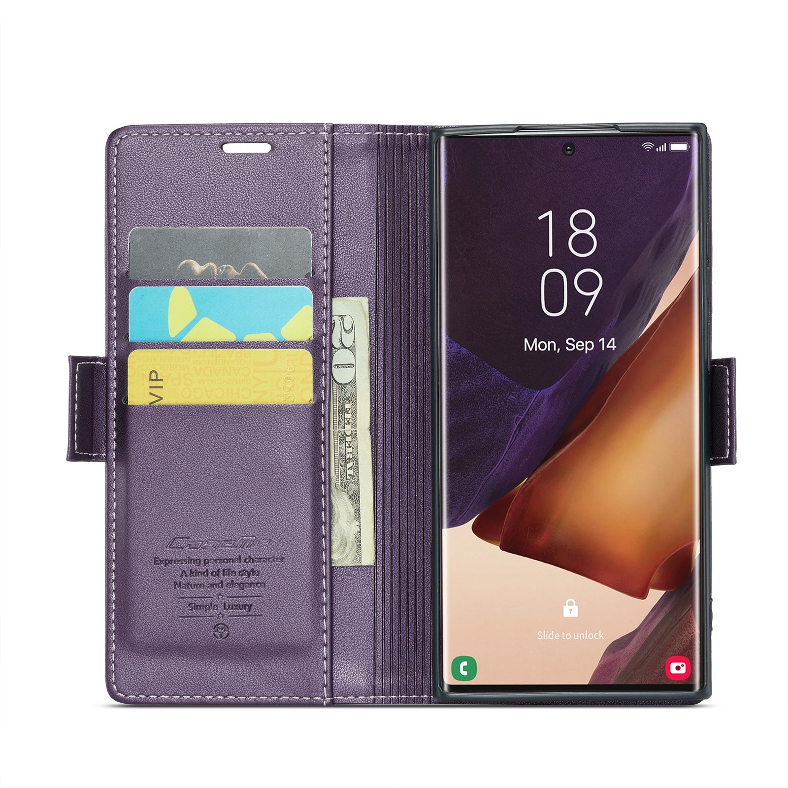 Samsung Galaxy Note20 Ultra Leather Wallet Case - RFID Blocking, Stand Function, Card Slots-buycases.co.uk
