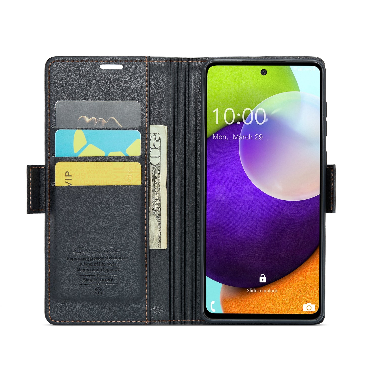 Samsung Galaxy A52/A52s 5g Leather Wallet Case - RFID Blocking, Stand Function, Card Slots-buycases.co.uk