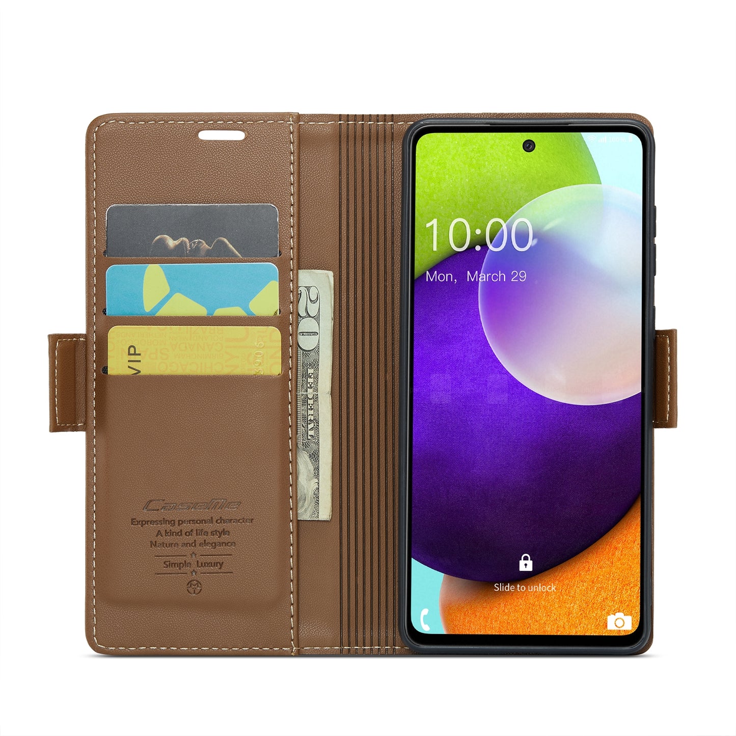 Samsung Galaxy A52/A52s 5g Leather Wallet Case - RFID Blocking, Stand Function, Card Slots-buycases.co.uk