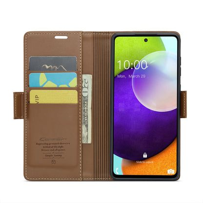 Samsung Galaxy A52/A52s 5g Leather Wallet Case - RFID Blocking, Stand Function, Card Slots-buycases.co.uk