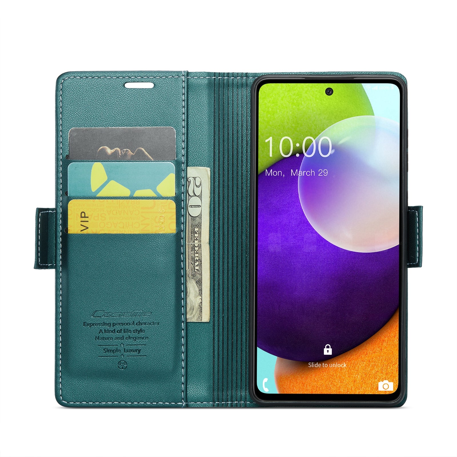 Samsung Galaxy A52/A52s 5g Leather Wallet Case - RFID Blocking, Stand Function, Card Slots-buycases.co.uk