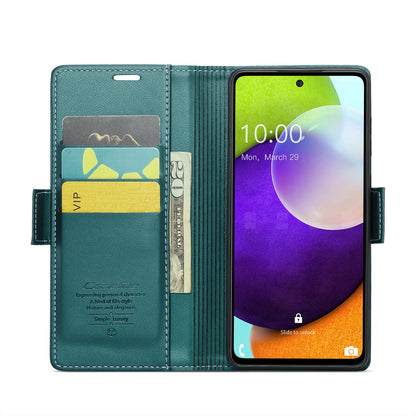 Samsung Galaxy A52/A52s 5g Leather Wallet Case - RFID Blocking, Stand Function, Card Slots-buycases.co.uk