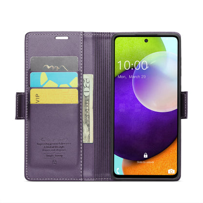 Samsung Galaxy A52/A52s 5g Leather Wallet Case - RFID Blocking, Stand Function, Card Slots-buycases.co.uk