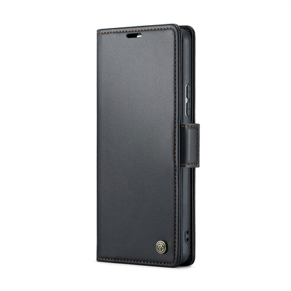 Samsung Galaxy A53 Leather Wallet Case - RFID Blocking, Stand Function, Card Slots-buycases.co.uk
