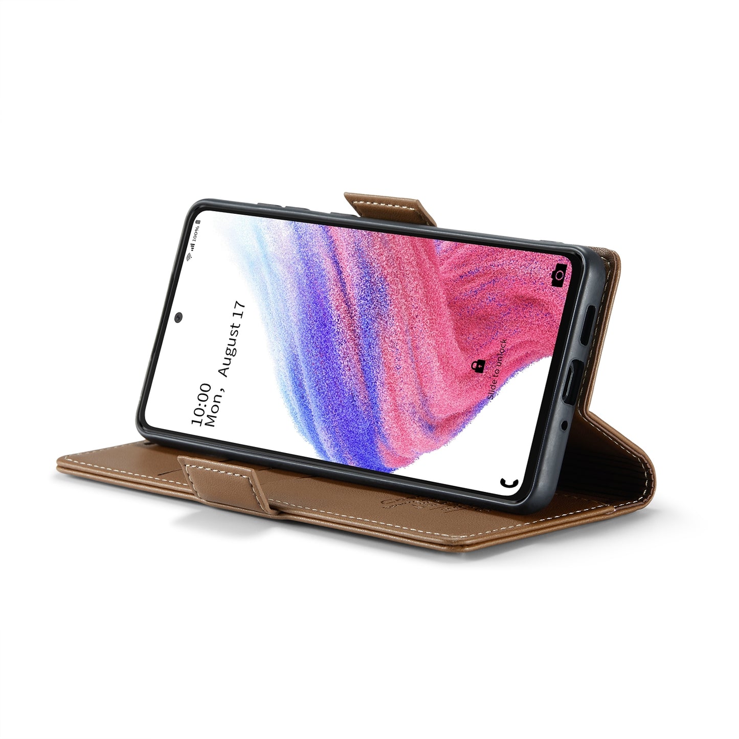 Samsung Galaxy A53 Leather Wallet Case - RFID Blocking, Stand Function, Card Slots-buycases.co.uk