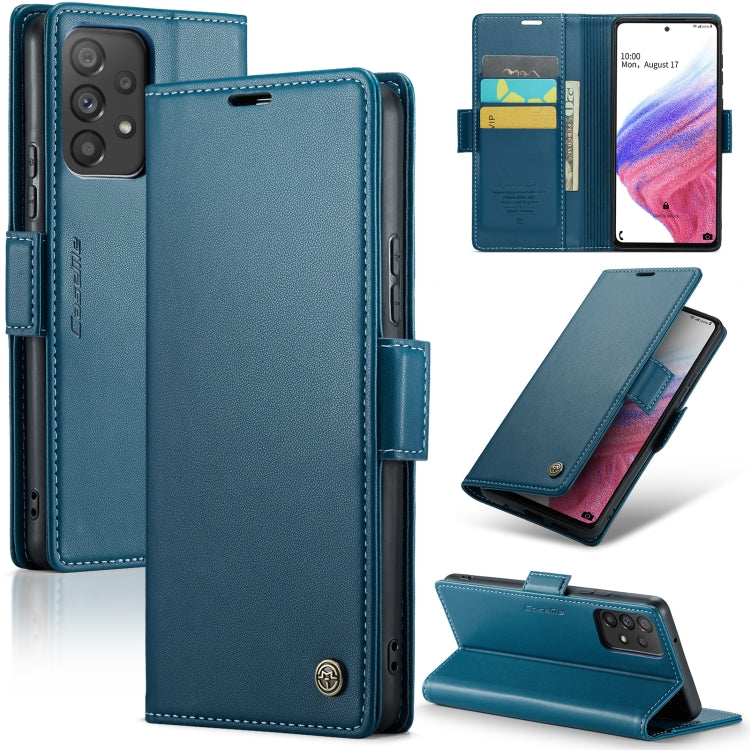 Samsung Galaxy A53 Leather Wallet Case - RFID Blocking, Stand Function, Card Slots-buycases.co.uk