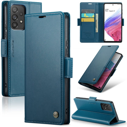 Samsung Galaxy A53 Leather Wallet Case - RFID Blocking, Stand Function, Card Slots-buycases.co.uk