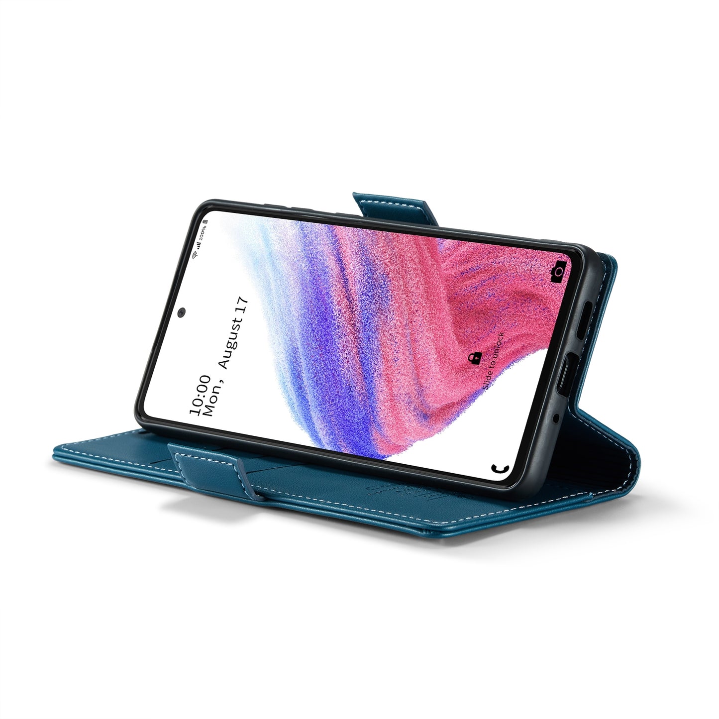 Samsung Galaxy A53 Leather Wallet Case - RFID Blocking, Stand Function, Card Slots-buycases.co.uk