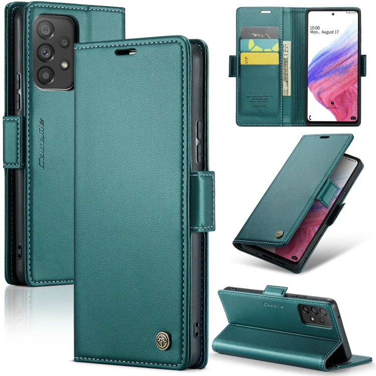 Samsung Galaxy A53 Leather Wallet Case - RFID Blocking, Stand Function, Card Slots-buycases.co.uk
