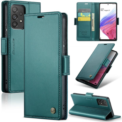 Samsung Galaxy A53 Leather Wallet Case - RFID Blocking, Stand Function, Card Slots-buycases.co.uk