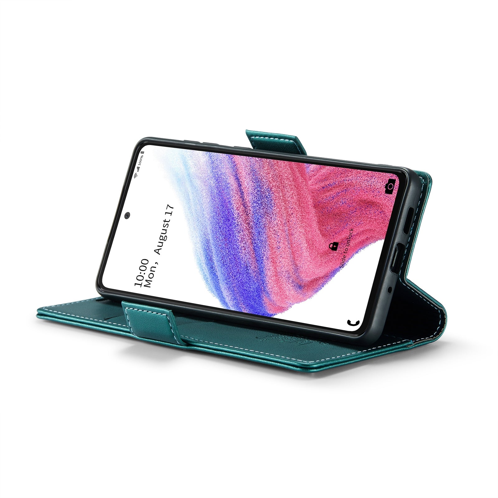 Samsung Galaxy A53 Leather Wallet Case - RFID Blocking, Stand Function, Card Slots-buycases.co.uk