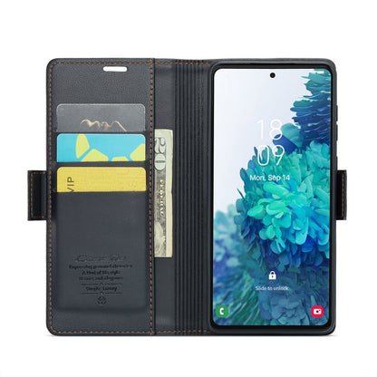 Samsung Galaxy S20 FE Leather Wallet Case - RFID Blocking, Stand Function, Card Slots-buycases.co.uk