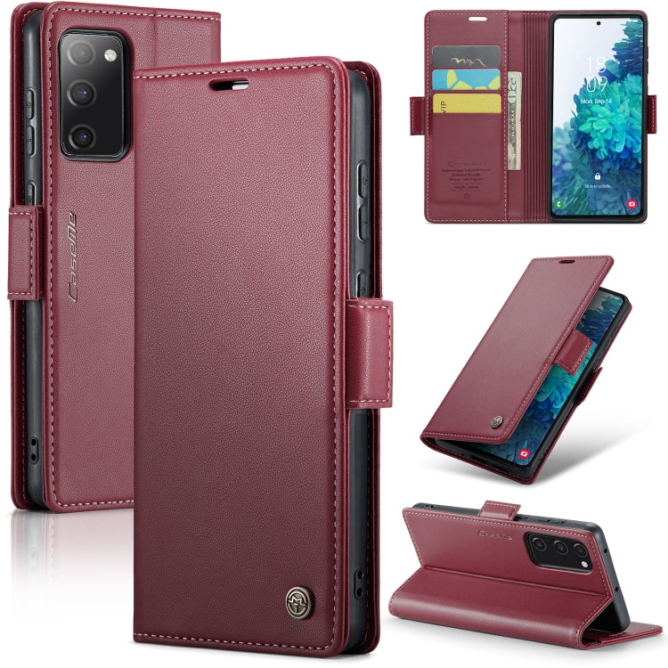 Samsung Galaxy S20 FE Leather Wallet Case - RFID Blocking, Stand Function, Card Slots-buycases.co.uk