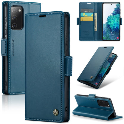 Samsung Galaxy S20 FE Leather Wallet Case - RFID Blocking, Stand Function, Card Slots-buycases.co.uk