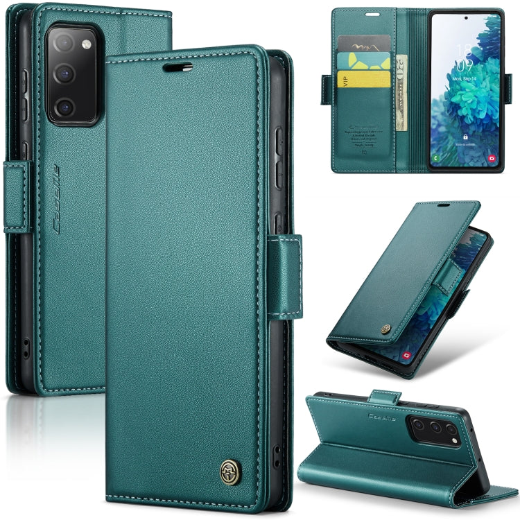 Samsung Galaxy S20 FE Leather Wallet Case - RFID Blocking, Stand Function, Card Slots-buycases.co.uk