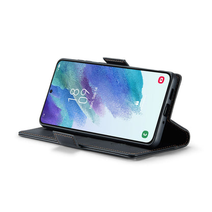 Samsung Galaxy S21 FE 5g Leather Wallet Case - RFID Blocking, Stand Function, Card Slots-buycases.co.uk