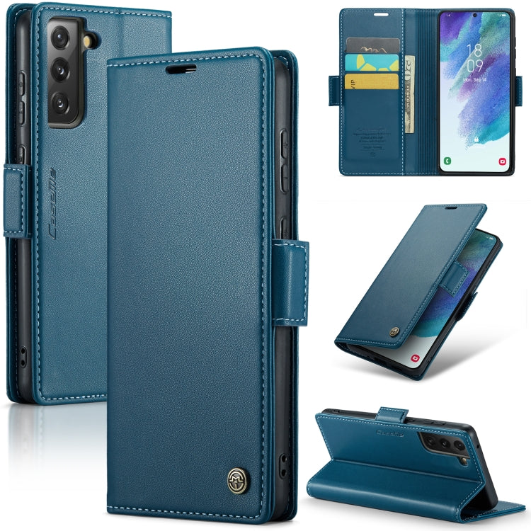 Samsung Galaxy S21 FE 5g Leather Wallet Case - RFID Blocking, Stand Function, Card Slots-buycases.co.uk