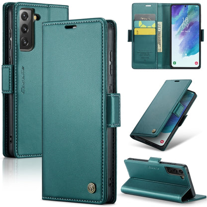 Samsung Galaxy S21 FE 5g Leather Wallet Case - RFID Blocking, Stand Function, Card Slots-buycases.co.uk